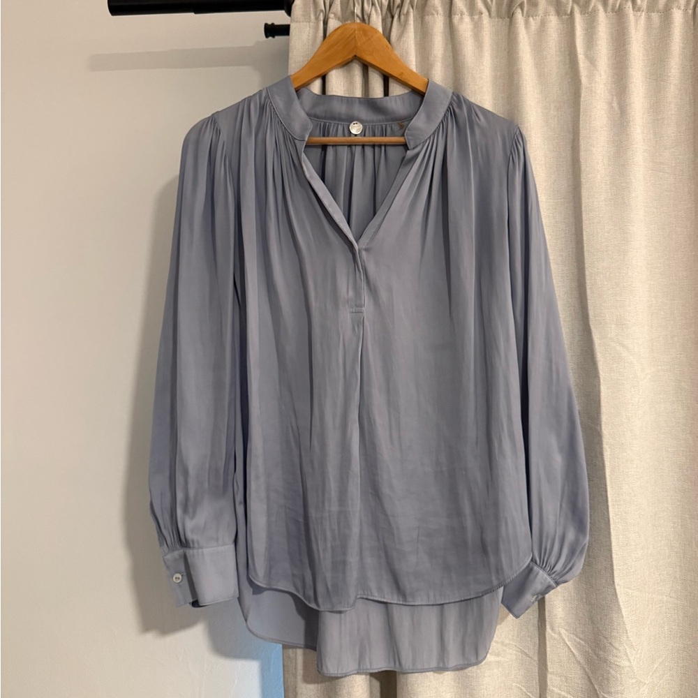 Elegant Blue Women's Blouse